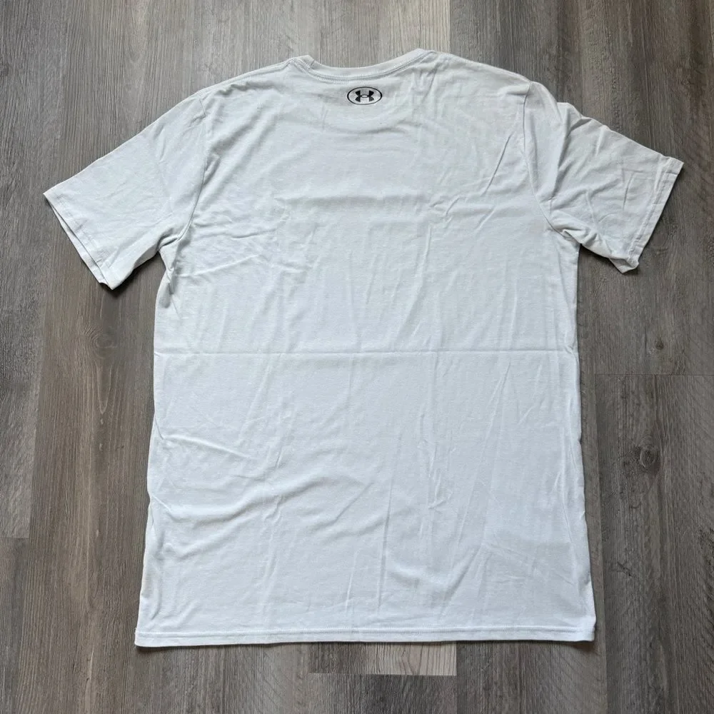 Under Armour Performance Apparel Logo Graphic Tee Halo Gray Large - Picture 5 of 9